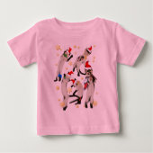 Bouncing Bunch of Kerstmis Kat Shirt (Voorkant)