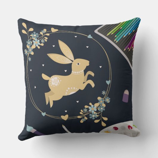 Bouncing Bunny Pikkow Kussen (Achterkant)