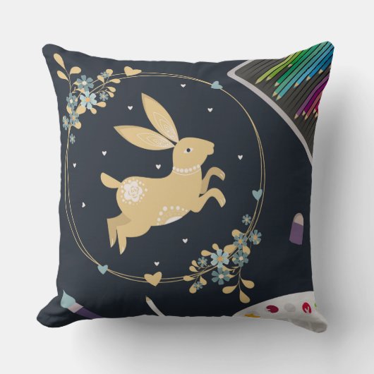 Bouncing Bunny Pikkow Kussen (Voorkant)