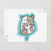 Bouncing Hamster Briefkaart (Voorkant / Achterkant)