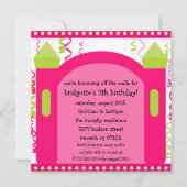 Bouncing of the Walls Bounce House Birthday Party Kaart (Voorkant)