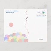 Bouncing Party Bedankt Briefkaart (Achterkant)