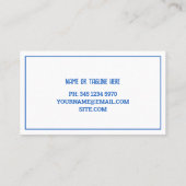 Bouncing Rentals Huis Visitekaartje (Achterkant)