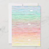 Bouncy Ball Birthday Invitation Kaart (Achterkant)