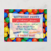 Bouncy Balls Ball Pit Boy's Verjaardagsfeest Uitno Briefkaart (Voorkant)