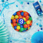 Bouncy Balls Ball Pit thema verjaardagsfeestje Papieren Bordje (Feest)