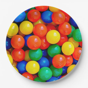 Bouncy Balls Ball Pit themed Birthday Party Papieren Bordje