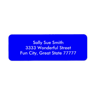 Bouncy Bright Blue Color Etiket