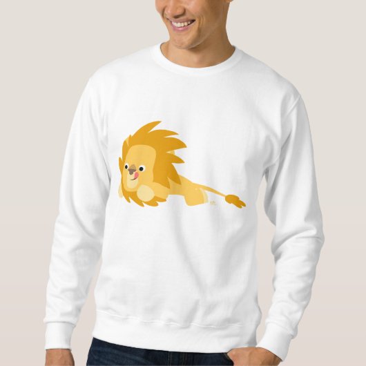 Bouncy Cartoon Lion Apparel Trui (Voorkant)