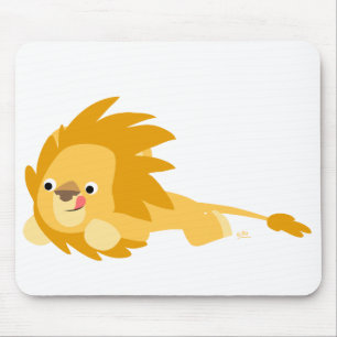 Bouncy Cartoon Lion mousepad Muismat