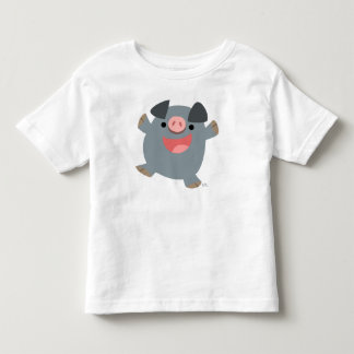 Bouncy Cartoon Pig children T shirt