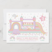 Bouncy Castle Birthday Uitnodiging (Voorkant)