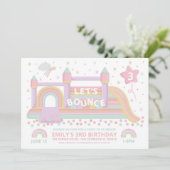 Bouncy Castle Birthday Uitnodiging (Staand voorkant)