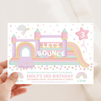 Bouncy Castle Birthday Uitnodiging