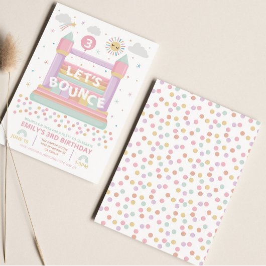 Bouncy Castle Birthday Uitnodiging