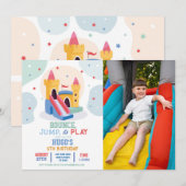 Bouncy Castle Verjaardagsfeestje Jump Bounce House Kaart (Voorkant / Achterkant)