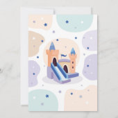 Bouncy Castle Verjaardagsfeestje Jump Bounce House Kaart (Achterkant)