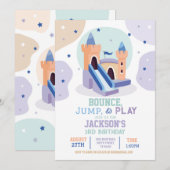 Bouncy Castle Verjaardagsfeestje Jump Bounce House Kaart (Voorkant / Achterkant)