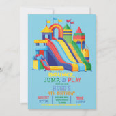 Bouncy Castle Verjaardagsfeestje Jump Bounce House Kaart (Voorkant)