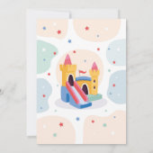 Bouncy Castle Verjaardagsfeestje Jump Bounce House Kaart (Achterkant)