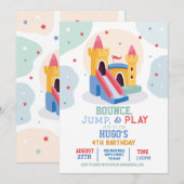 Bouncy Castle Verjaardagsfeestje Jump Bounce House Kaart (Voorkant / Achterkant)
