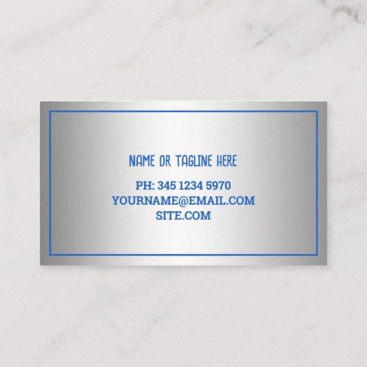 Bouncy Castle Visitekaartje (Achterkant)