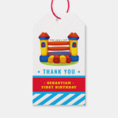 Bouncy house verjaarfeest feb tag cadeaulabel (Voorkant)
