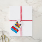 Bouncy house verjaarfeest feb tag cadeaulabel (Met Touw)