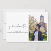 Bouncy Script-Afstuderen Kaart (Voorkant)