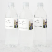 Bouncy Script-Afstuderen Waterfles Etiket (Flessen)