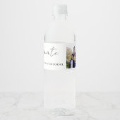 Bouncy Script-Afstuderen Waterfles Etiket (Voorkant)