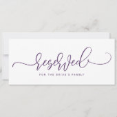 Bouncy Script Paars Plum Bouncy Kaart (Voorkant)