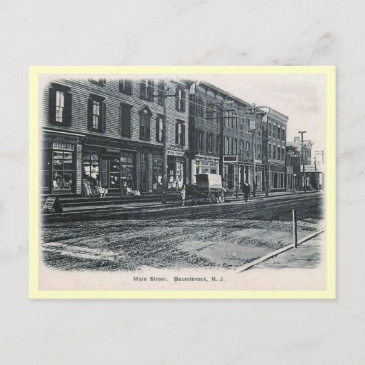 Bound Brook, Vintage van New Jersey Briefkaart (Voorkant)