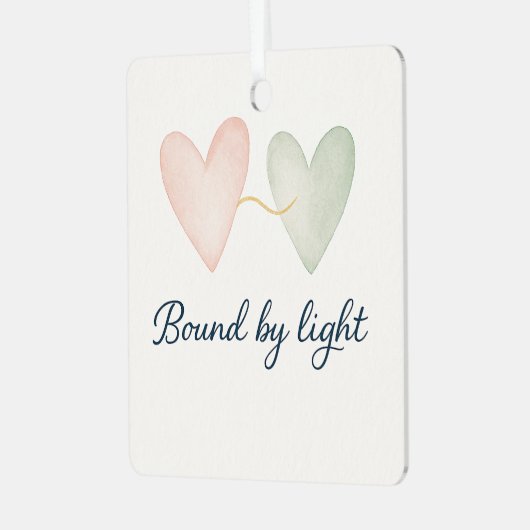 Bound by Light Metalen Ornament (Voorkant links)