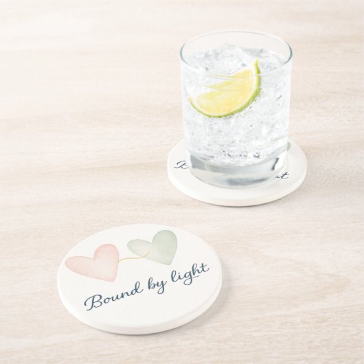 Bound by Light Zandsteen Onderzetter (Zijkant)