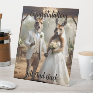 Bound by Love: A Roo-Mantic Hop Down the Aisle (Ge Reclamebord Met Voetstuk