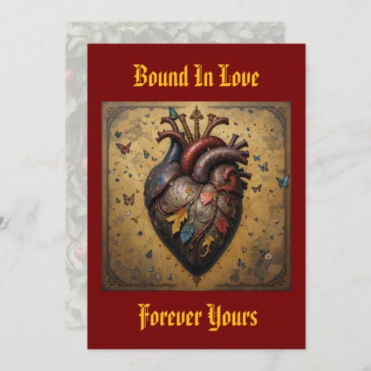 'Bound By Love' - Flat Holiday Kaart (Voorkant / Achterkant)