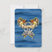 Bound Mermaids - Nautisch ontwerp voor oceaanliefh Bedankkaart (Voorkant)