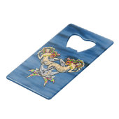 Bound Mermaids - Nautisch ontwerp voor oceaanliefh Creditkaart Flessenopener (Achterkant Gekanteld)