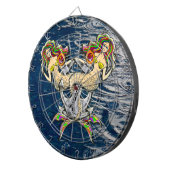 Bound Mermaids - Nautisch ontwerp voor oceaanliefh Dartbord (Voorkant Rechts)