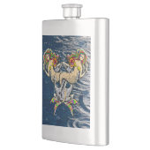 Bound Mermaids - Nautisch ontwerp voor oceaanliefh Flacon (Links)