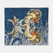 Bound Mermaids - Nautisch ontwerp voor oceaanliefh Fleece Deken (Voorkant (Horizontaal))