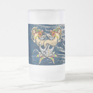 Bound Mermaids - Nautisch ontwerp voor oceaanliefh Matglas Bierpul