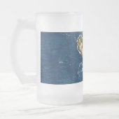 Bound Mermaids - Nautisch ontwerp voor oceaanliefh Matglas Bierpul (Links)