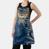 Bound Mermaids - Nautisch ontwerp voor oceaanliefh Schort (Insitu)