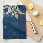 Bound Mermaids - Nautisch ontwerp voor oceaanliefh Theedoek (Quarter Fold)