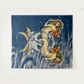 Bound Mermaids - Nautisch ontwerp voor oceaanliefh Wandkleed (Voorkant (horizontaal))