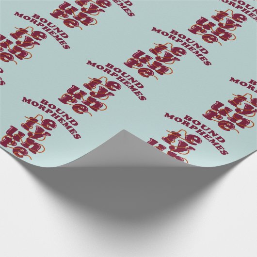 Bound Morphemes Phonics onderwijzen Engels Cadeaupapier (Hoek)