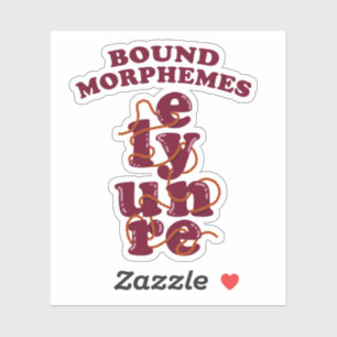 Bound Morphemes Phonics onderwijzen Engels Sticker