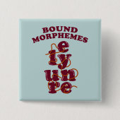 Bound Morphemes Phonics onderwijzen Engels Vierkante Button 5,1 Cm (Voorkant)